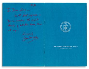 (WATERGATE.) JAMES W. MCCORD; AND BARY GOLDWATER. Two items, each Signed by a figure involved in the scandal: McCord. Pamphlet * Goldwa